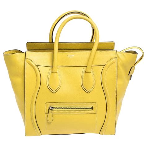 celine luggage yellow|celine luggage small price.